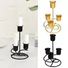 Metal Candle Stands Wrought Iron Candelabra Candle Holders Modern Style