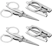 4" Folding Scissors Travel Scissors Pocket Scissor Small Foldable Scissor Perfec