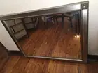 Extra Large Silver Beveled Edge Wall Mirror 140 X 110cm