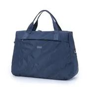Tosca Lightweight Nylon Shoulder Market/Work Commute Tote Carry Bag Navy Stitch