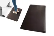 Kitchen Floor Mats Cushioned Anti Fatigue Comfort Memory Foam Standing Mat-Brown