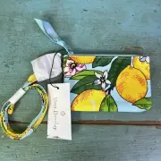 Vera Bradley Zip ID Case & Lanyard Lemon Grove NWT
