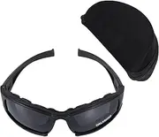 [Unifizz] X7 Army Sunglasses Military Tactical Goggles Polarized Lens Glasses Unisex Black with 4 Lens kit For Training, Black, As shown