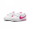 【NIKE 耐吉】運動鞋 童鞋 中童 兒童 阿甘鞋 魔鬼氈 CORTEZ BASIC SL PSV 白粉 904767-109