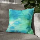 CUSHION COVER PILLOW CASE|LIGHT BLUE WATERCOLOR 106