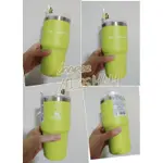 韓國星巴克 STARBUCKS × MINI COOPER聯名款 檸檬綠 亮綠 檸檬黃 亮黃  不鏽鋼 冰霸杯 保溫杯
