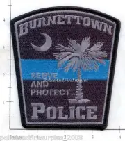 South Carolina - Burnettown SC Police Dept Patch - Thin Blue Line