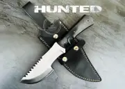 Tom Brown Tracker Handmade D2 Steel Full Tang Hunted Movie Replica Knife+Sheath
