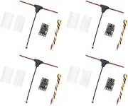 Snblzhef 4PCS ELRS Receiver 2.4GHz NANO ExpressLRS Receiver CRSF with T-Type Antenna for RC FPV Traversing Drones Parts