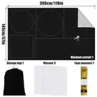 118x57" Portable Blackout Curtain Free-cutting Blackout Shade with AlICv