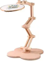 guofa Embroidery Floor Stand, Adjustable Floor-Standing Cross Stitch Stand, Rotating Tabletop Needlepoint Stand Floor for Handwork