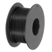 20AWG Stranded Wire PVC Hookup 15M/49ft Black, Electrical Wire UL1007 Spool