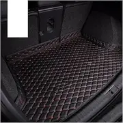 Car Boot Protector Trunk Mat for BMW X6 E71 2008 2009 2010 2011 2012 2013 2014 Car Trunk Mat Leather Custom Liner for Cargo Carpet Pad Car Accessories Car Trunk Mats(Black-Red)
