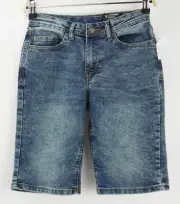New Buffalo David Bitton Parker Boy's 12 Slim Echo Blue Distressed Jean Shorts