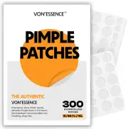 Pimple Patches – 300 Hydrocolloid Acne Patches for Face, 4 Sizes for Zits & Blem