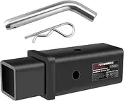 Trailer Hitch Receiver Extender Adapter Reducer Sleeve Set by Fetechmate, 3" to 2", 3" to 2-1/2", 2-1/2" to 2" Carbon Steel Extender Towing Trailer Hitch Receiver with Pin & Clip
