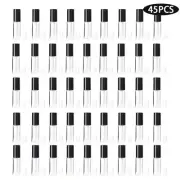 Mini Lip Gloss Tubes 1.2ml Empty Bottles for DIY Makeup 45 Pack Containers