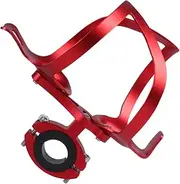 1Pc Lightweight Aluminum Alloy Bike Bottle Rack with Transition Socket Sturdy Kettle Holder for Cycling Equipment for Mountain Bikes and Road Bikes Red