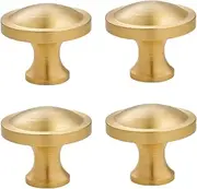Brass Drawer Knobs 4 Pack Brass Handles Wardrobe Drawer Bedside Table Wine Cabinet Cabinet Handles Large