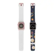 Celestial Threads: Simple Universe Minimalistic Space Watch Band for Apple Watch