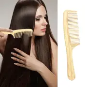 Gentle Hair Comb Tangle-free Brush Bamboo Wide Tooth for Women Men Anti-static