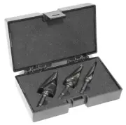 WEN DB149X 3-Piece Impact-Duty Titanium Step Drill Bit Set with #1, #4, and #9