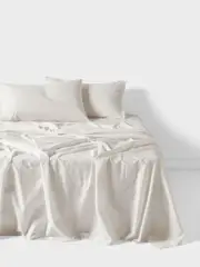 LINEN HOUSE MARION WHITE SHEET SET