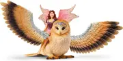 Schleich - Fairy In Flight On Glam-Owl 70789