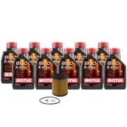 10L Motul 8100 XMAX 0W40 Wix Filter Motor Oil Change Kit For BMW LL-01 API SN (for: BMW)