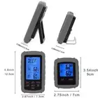 J 2PCS Wireless Meat Thermometer Food Barbecue Thermometer BBQ Grill Smoker 1