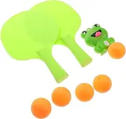 Milisten Cute Frog Table Tennis Trainer Boys and Girls Indoor Toys Training Kit Parent-Child Interaction Home Exercise