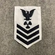 US NAVY PETTY OFFICER 1st CLASS (E6) RATING BADGE, MACHINIST'S MATE MM USN