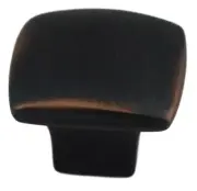 (5 Pack) 1-1/4 inch Square Knob Venetian Bronze with Copper Highlights