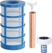 Rukjmqi Copper Anode Replacement Kit - Pool Purifier Copper Anode,Include Basket Screen and Screw, Reduces Chlorine Replacement Parts for Spa
