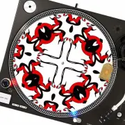 Tick Snap Slipmat Turntable 12" for DJ Vinyl LP Audiophile