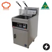 Goldstein Electric Single Pan, 2 Baskets Per Pan, Pan Size 405 X 390 X 275 mm, 32 Ltr. Capacity, 3 Phase FRE18/1DL
