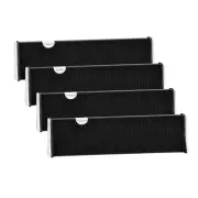 JONYJ Drawer Dividers Organizer 4 Pack, Adjustable Separators 4" High Expandable