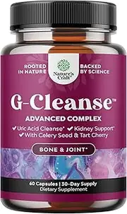 Uric Acid Support Supplement Antioxidant Detox Cleanse Blend to Metabolize Purine Levels for Healthy Kidneys & Joints Reduce Joint Pain & Soreness Naturally with Tart Cherry Milk Thistle & Turmeric