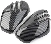Motorcycle Left Right Battery Side Covers, Side Battery Fairing Covers Carbon Fiber Pattern Bobber Speedmaster 1200 Motorcycle Battery Side Cover