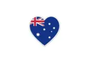 Patch Badge Patch Printed Thermoadhesive Flag Heart Aus Australia