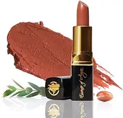 Essence of Argan Moisturizing Teaberry Lipstick - Enriched with 100% Pure Organic Argan Oil, Shea Butter - Voluptuous Sexy Lips - Sunscreen, Hydration & Nourishing - Long Lasting Lip Balm - Teaberry