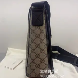 二手正品 GUCCI 古馳 GG Supreme 書包 郵差包 斜背包 475432 現貨