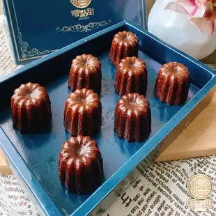 【嚐點甜】法式黃金巧克力可麗露禮盒2盒(每盒8顆x25g)