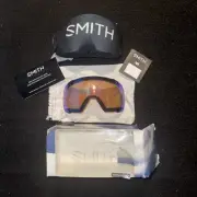 NEW Smith I/O Mag Snow Goggles w/Bright and Low Light ChromaPop Lenses BLACK