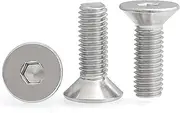M6 M8 M10 304 Stainless Steel Hexagon Hex Socket Head Flat Countersunk Allen Bolt Screw (Color : M8x85mm(1 Piece))