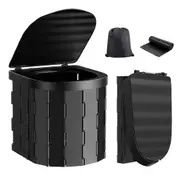 Foldable Outdoor Portable Toilet Camping Potty Caravan Travel Camp Tent Hiking with Waste Bag