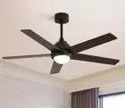 Modern Ceiling Fan with LED Light DC Motor Large Air Volume Remote Control