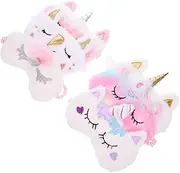 ARTSEWPLY 6Pcs Cartoon Sleep Mask Adorable Unicorn Eye Masks for Comfortable Sleep for Teens Travel Light Blocking Design for Use