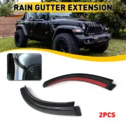 For 2007-2018 Jeep Wrangler JK Gutter Extension Accessories Water Rain Diverters