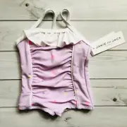 NWT Janie and Jack Pineapple Summer Swimsuit 1 piece 0-3 Months
